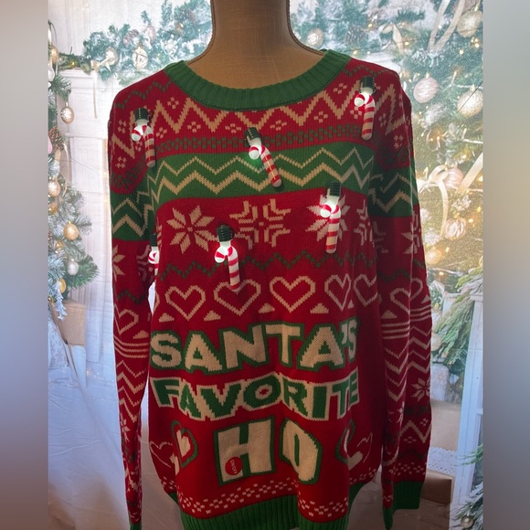 Giggling Getup Size:L Ugly Christmas Sweater for Women  Light Up NWOT - Picture 3 of 12
